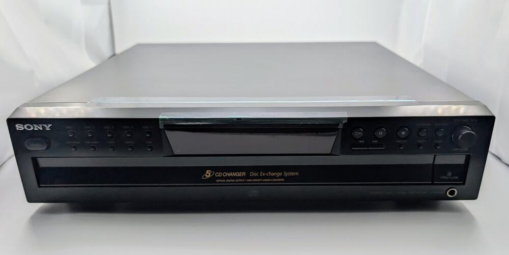 Sony CDP-CE375 5-Disc Changer CD Optical Out - NEW BELT & CLEAN LASER - WORKS!